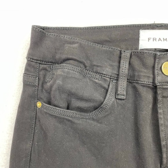 Frame Womens Black Le High Skinny High Rise Pants Size 26 - Picture 5 of 11